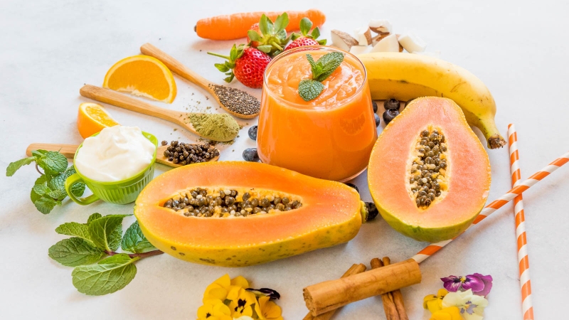 3 công thức sinh tố đu đủ giảm cân bạn không nên bỏ qua 4