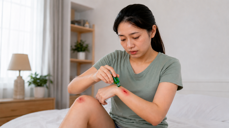 Không bôi dầu gió vào niêm mạc và vết thương hở