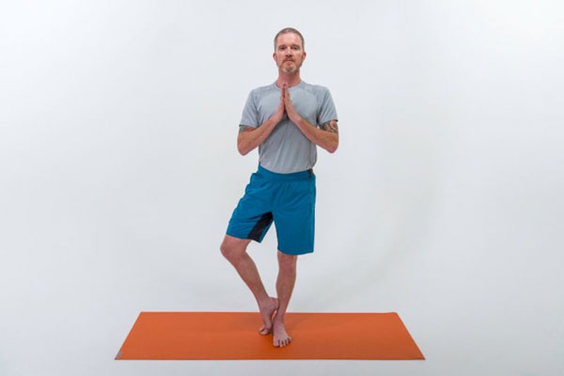 Bài yoga cho người cao tuổi - tư thế cái cây