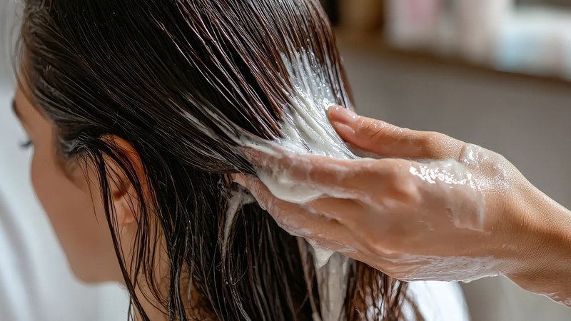 Dùng dầu xả sau khi gội có thể giúp tóc nhuộm, uốn mềm mượt hơn