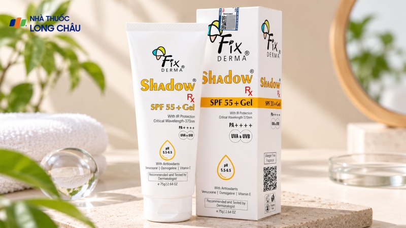 Fixderma Shadow SPF 55+: Kem chống nắng Fixderma Shadow SPF 55+
