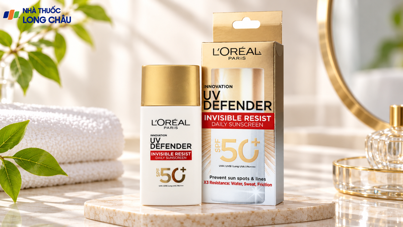 L’Oréal UV Defender tạo lớp chống nắng mỏng nhẹ, tự nhiên trên da