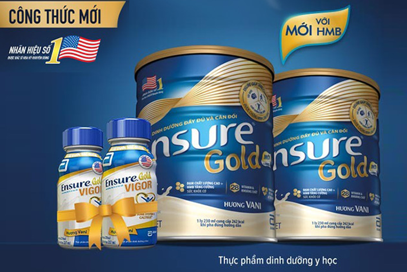 Sữa Ensure Gold HMB của Abbott Hoa Kỳ