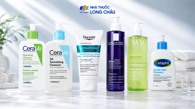 Sữa rửa mặt hỗ trợ làm sạch và chăm sóc làn da có dấu hiệu lão hóa