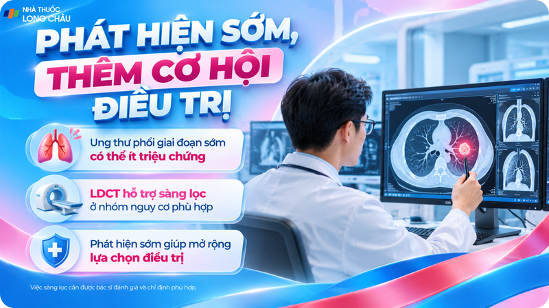 Phát hiện sớm ung thư phổi giúp tăng cơ hội điều trị hiệu quả