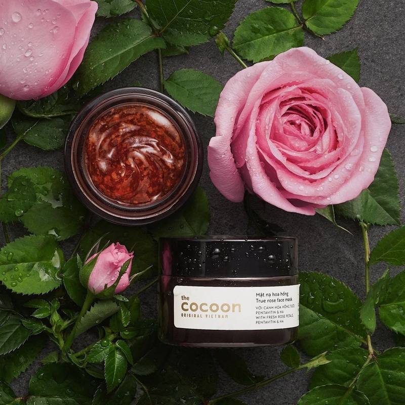 Công dụng mặt nạ hoa hồng True Rose Face Mask Cocoon 1