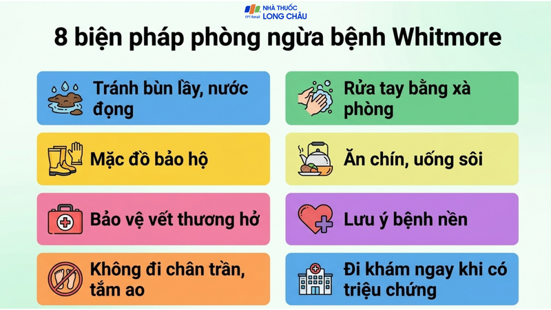 Khuyến cáo phòng bệnh Whitmore từ Cục Phòng bệnh, Bộ Y tế