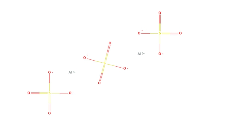 Công thức hóa học của Aluminum sulfate