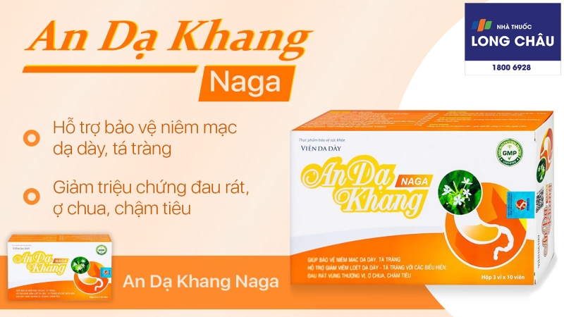 Viên dạ dày An Dạ Khang Naga 3X10 2