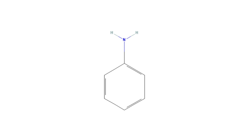 Công thức hóa học của Aniline