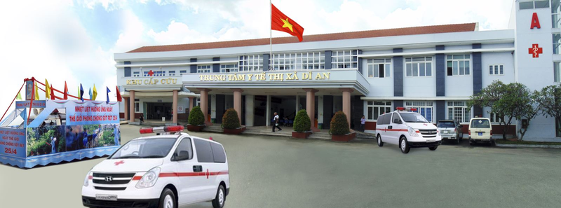 Bệnh viện Đa khoa huyện Dĩ An tiền thân là Trung tâm Y tế huyện Dĩ An