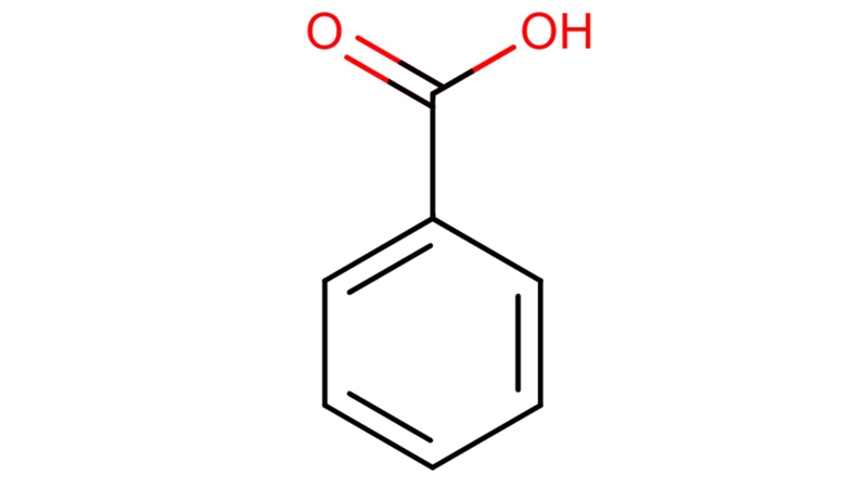 Công thức hóa học của Benzoic Acid