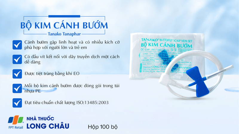 Bộ kim cánh bướm Tanako Tanaphar 1