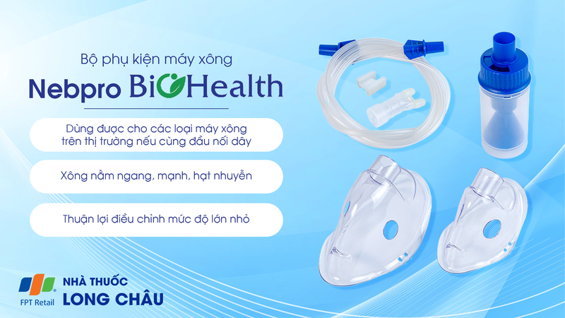 BỘ PHỤ KIỆN MÁY XÔNG NEBPRO BIOHEALTH 2