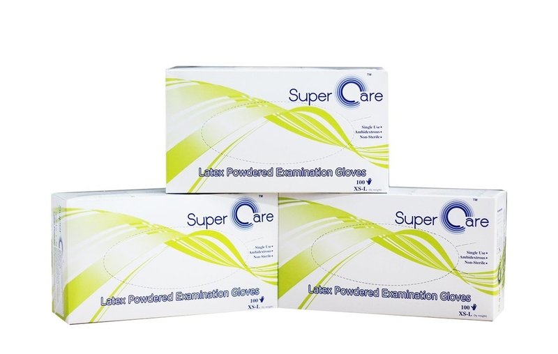 Găng tay y tế Super Care Latex Powdered Examination Gloves có bột