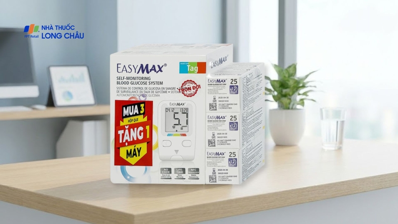 Combo 3 hộp que thử đường huyết Easy Max (25 cái) - tặng máy đo đường huyết Easy Max Tag.jpg