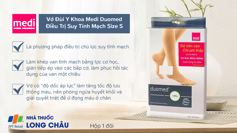 Vớ Đùi Y Khoa Medi Duomed size S 1