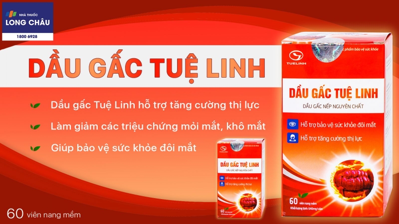Dầu gấc Tuệ Linh 60 viên