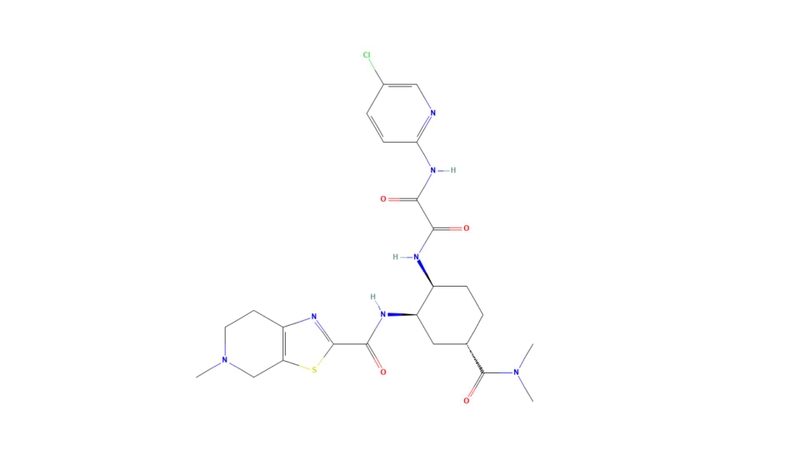 Công thức hóa học của Edoxaban