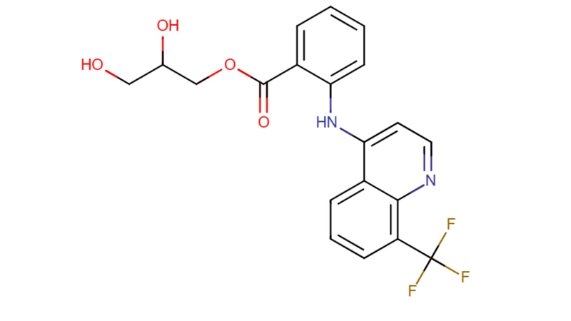Công thức hóa học của Floctafenine