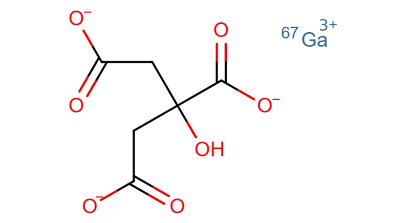 Công thức hóa học của Gallium citrate Ga 67