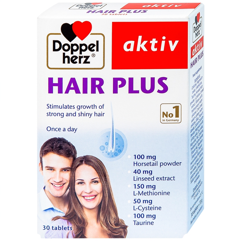 Giảm rụng tóc với Viên Uống Hair Plus Doppelherz 2