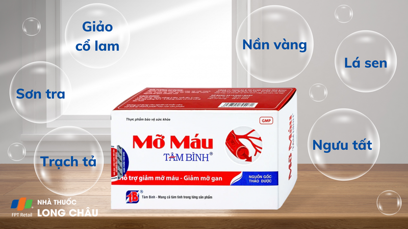 Viên uống Mỡ Máu Tâm Bình 60V