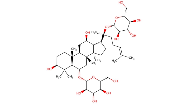 Công thức hóa học của Ginsenoside Rg1