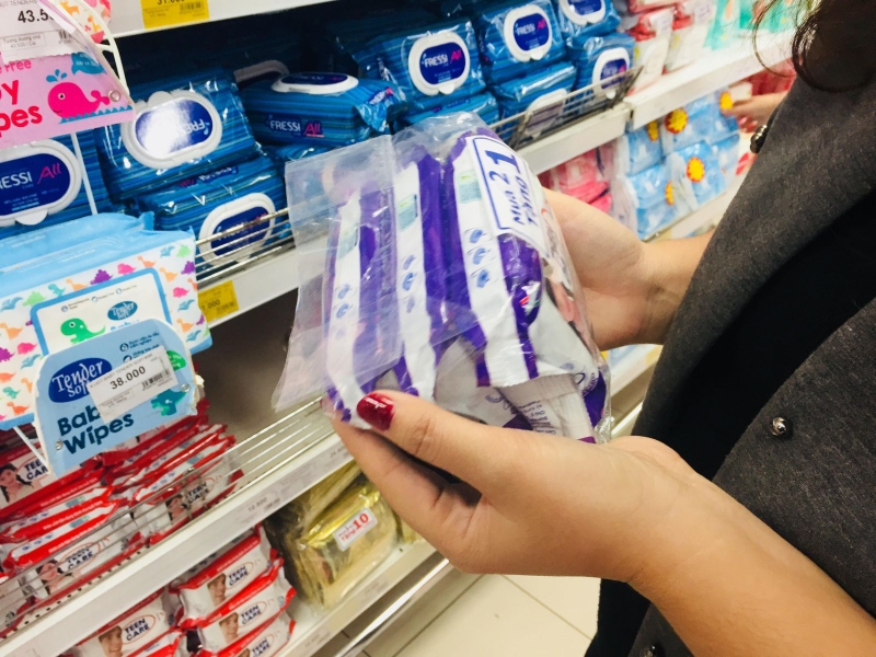 Chọn mua khăn giấy ướt có nồng độ bảo quản an toàn