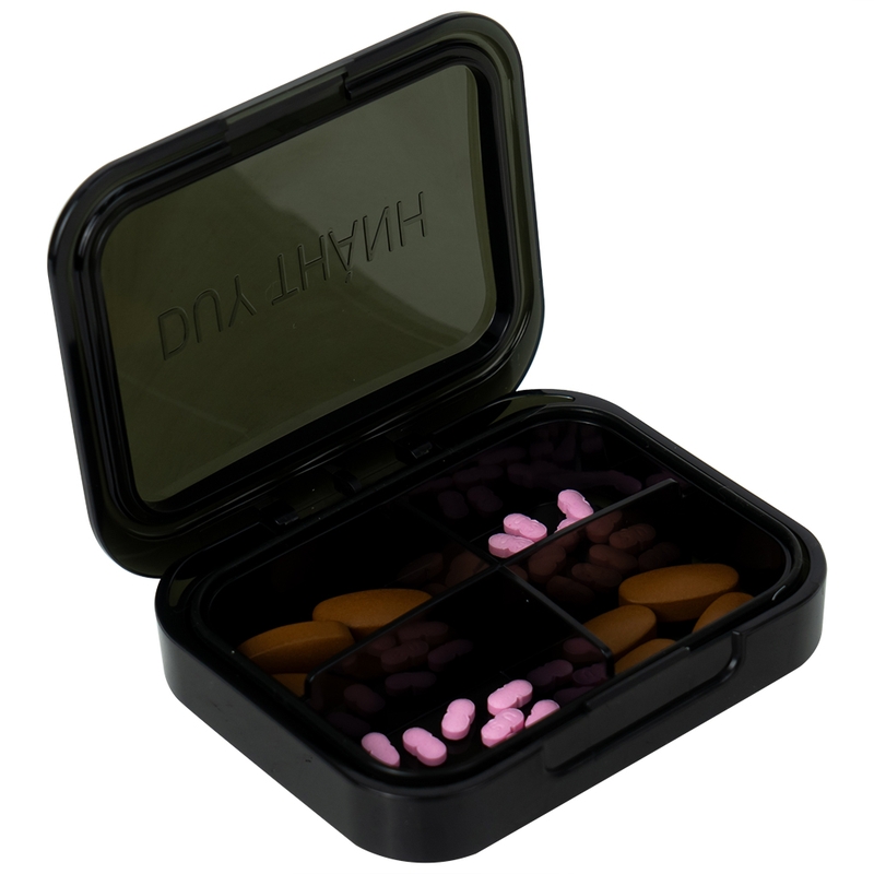 Hộp phân liều thuốc 4 ngăn màu trà A29 tối ưu công dụng lưu trữ và sử dụng thuốc 3