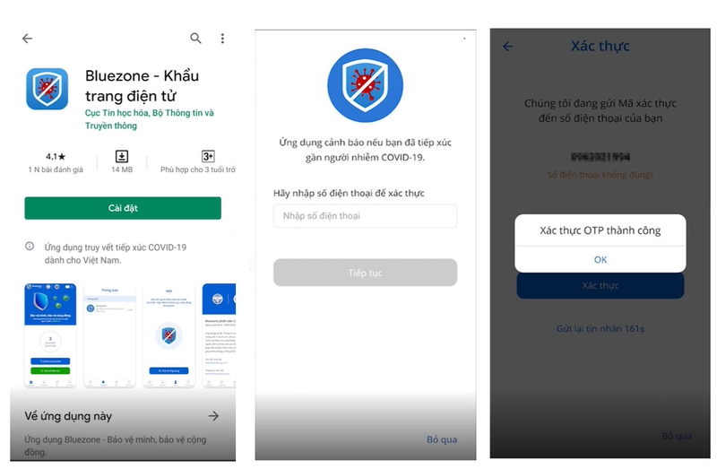 Hướng dẫn cài đặt và sử dụng ứng dụng Bluezone từ A đến Z 3