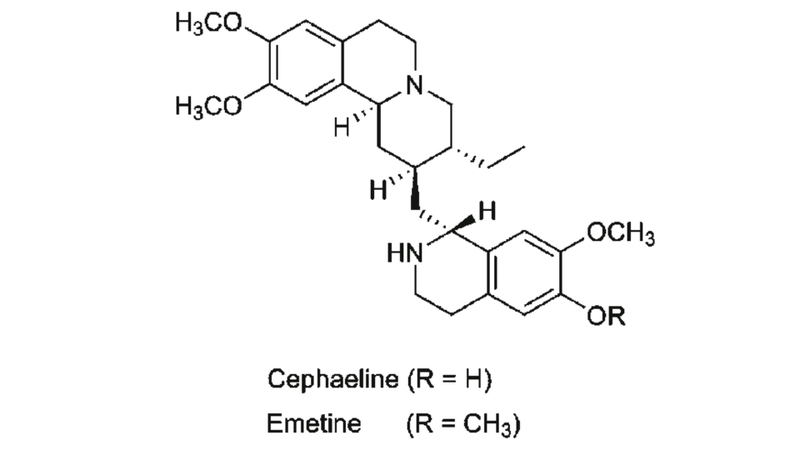 Một số thành phần hóa học của cây Ipeca