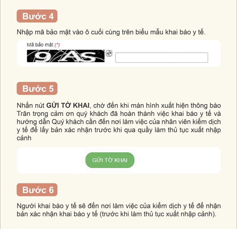 ​  Hướng dẫn các bước khai báo y tế toàn dân trên cổng thông tin trực tuyến 3