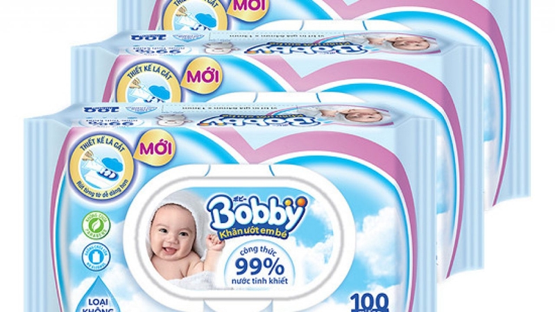 Khăn ướt hữu cơ kháng khuẩn Bobby Nano Silver Fragrance