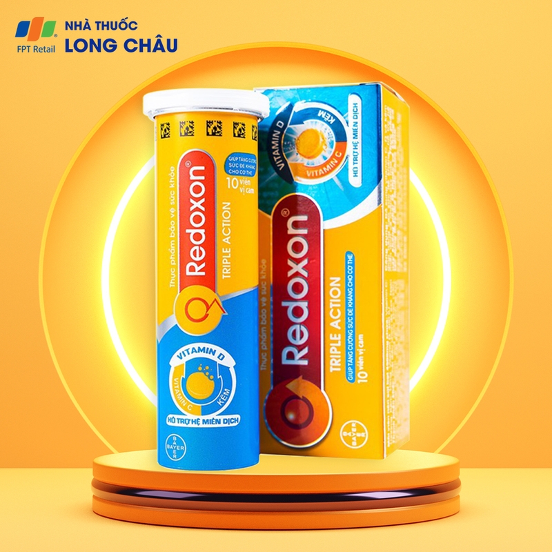 Viên sủi tăng cường đề kháng Redoxon Triple Action tuýp 10 viên 1