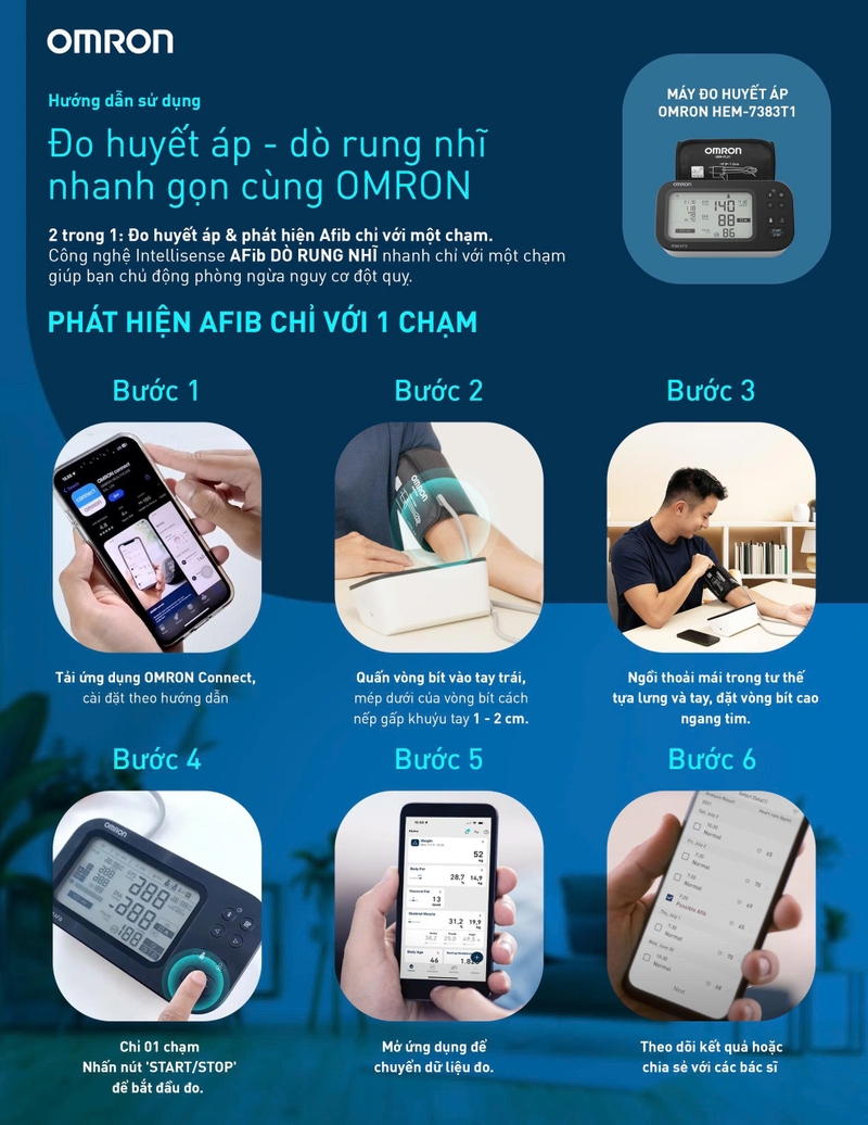 Máy đo huyết áp bắp tay Omron HEM 7383T Afib.jpg