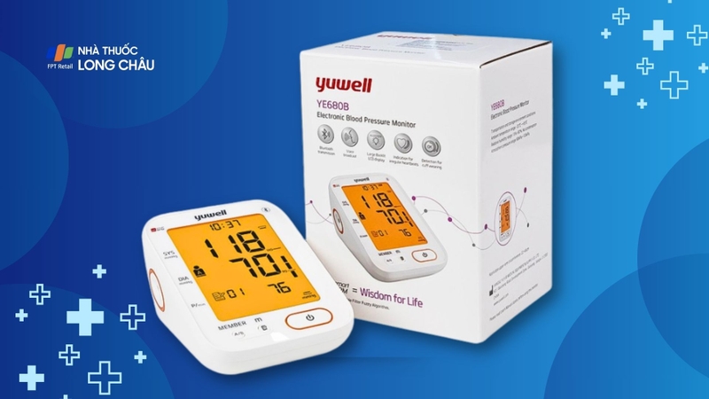 Máy đo huyết áp điện tử bắp tay Yuwell YE680B.jpg