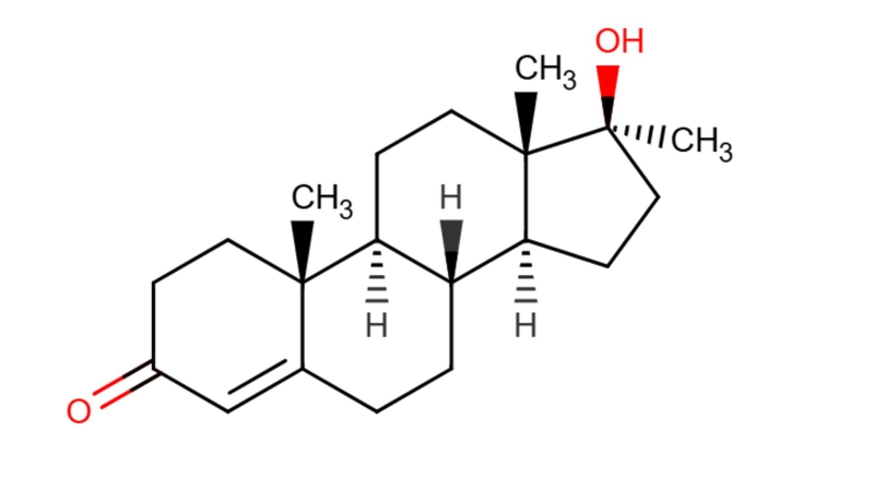 Methyltestosterone là dẫn xuất của testosterone, được gắn thêm nhóm methyl tại vị trí 17 của khung steroid