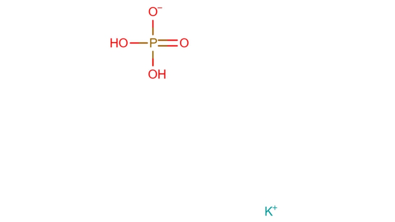 Công thức hóa học của Monopotassium phosphate