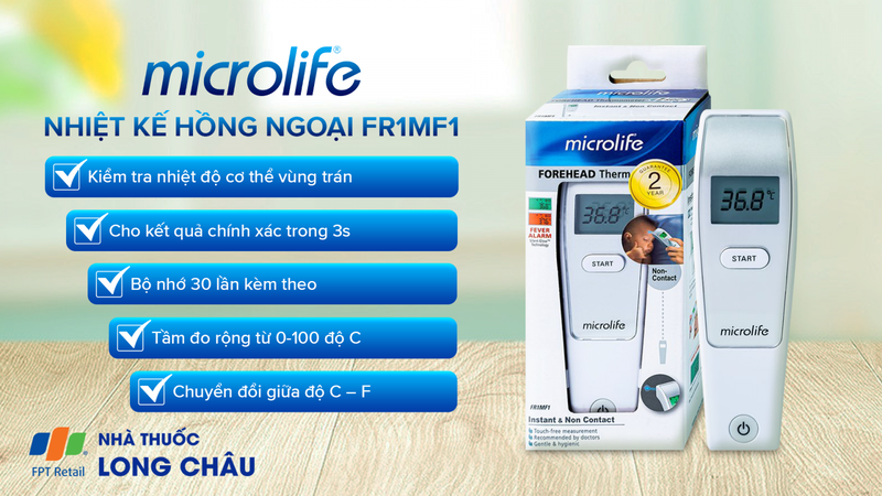 Nhiệt kế điên tử Microlife FR1MF1 giá tốt nhất