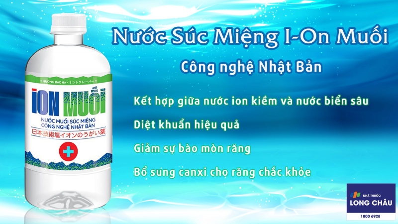 Nước Súc Miệng I-On Muối Hương Bạc Hà mang lại hơi thở thơm mát tự nhiên