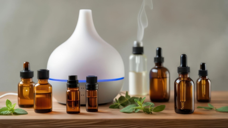 Xông hoặc khuếch tán tinh dầu bạc hà giúp lọc không khí và tạo cảm giác thư giãn, sảng khoái cho không gian sống hoặc làm việc