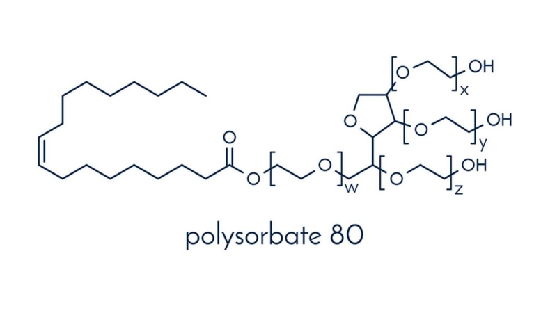 Công thức hóa học của Polysorbate 80