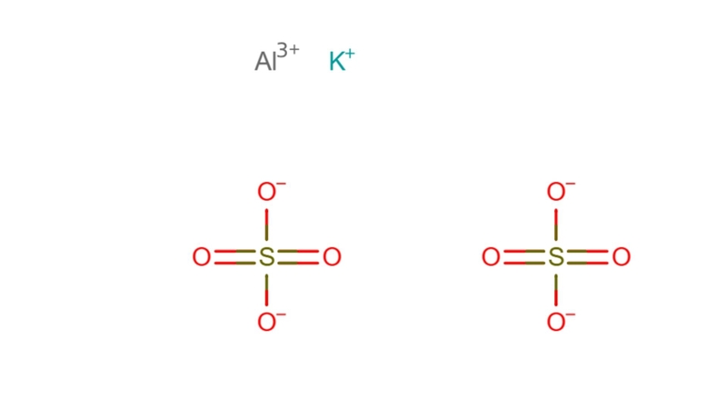 Công thức hóa học của Potassium alum