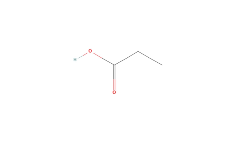 Công thức hóa học của Propanoic acid