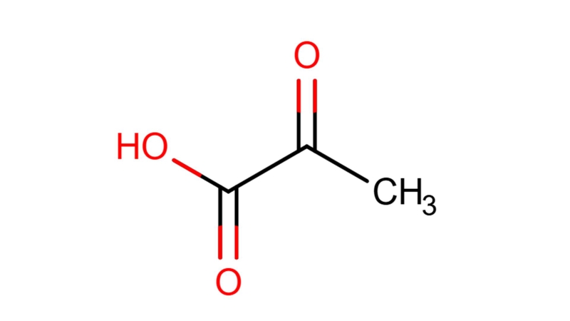 Công thức hóa học của Pyruvic acid