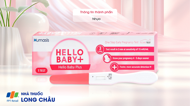Que thử thai Humasis Hello Baby+ phát hiện mang thai sớm, độ nhạy và độ chính xác cao 2.png