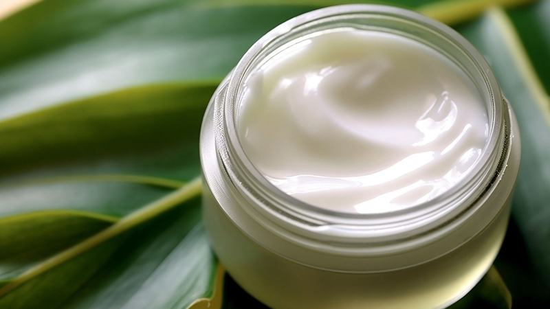Dầu cám gạo thường có trong kem dưỡng, serum, lotion và dầu massage nhờ khả năng dưỡng ẩm, làm mềm và tăng độ đàn hồi da