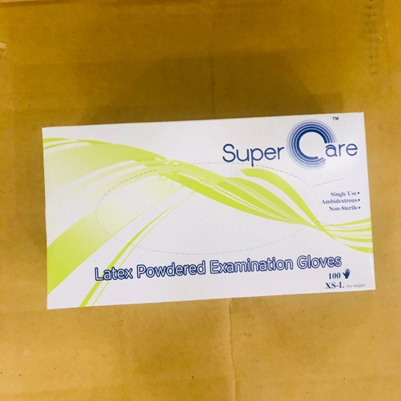 Mua găng tay y tế có bột Super Care Latex Powdered Examination Gloves tại nhà thuốc Long châu