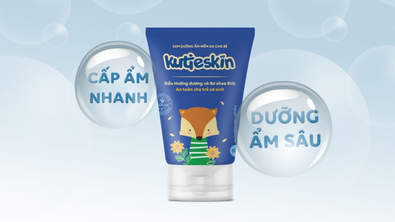 Kutieskin là một sản phẩm chăm sóc da dùng được cho cả mặt và toàn thân của bé